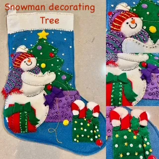 Embroidered Christmas Stockings