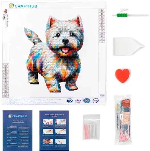 Westie Diamond Painting Kit - Image 2